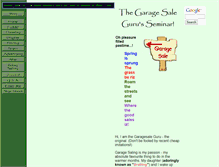Tablet Screenshot of garagesale-guru.com